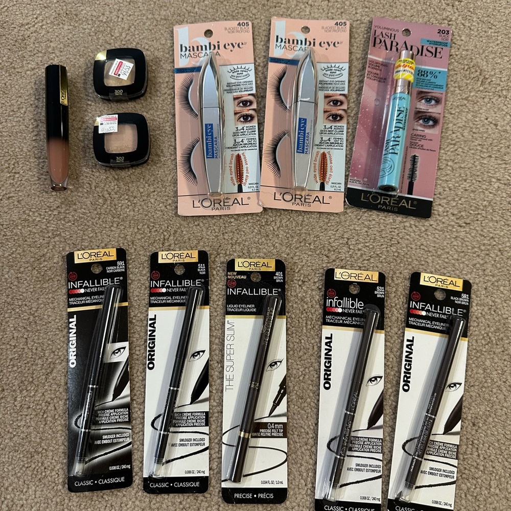New Lot of 11  Loreal Cosmetics